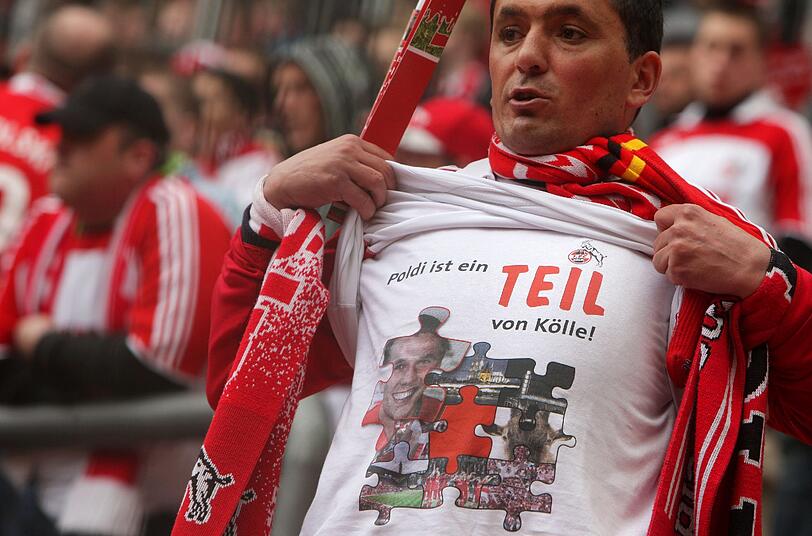Die Fans sind traurig über Podolskis Abgang.