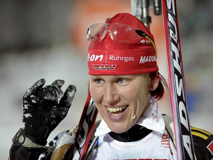 Erfreut über Platz zwei beim Weltcup-Auftakt: Kati Wilhelm in Östersund.