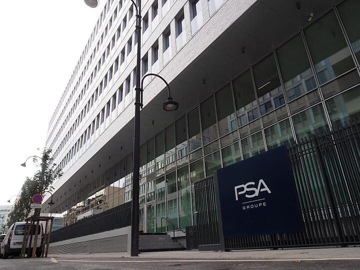 PSA-Zentrale in Rueil-Malmaison bei Paris. Foto.