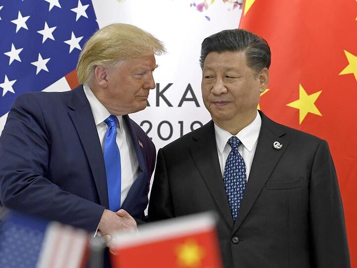 US-Präsident Donald Trump und der chinesische Präsident Xi Jinping am Rande des G-20-Gipfels in Osaka.
