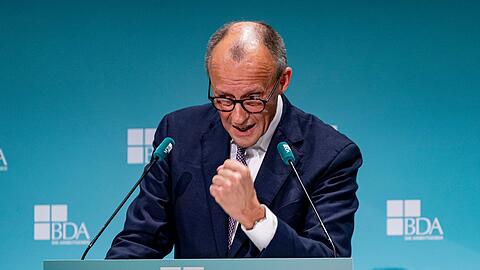 Merz zeigt sich k&auml;mpferisch.