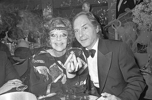 Die große Hildegard Knef mit ihrem dritten Ehemann Paul von Schell 1989