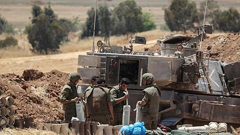 Israelische Soldaten sind an der Grenze zum Gazastreifen im Einsatz.