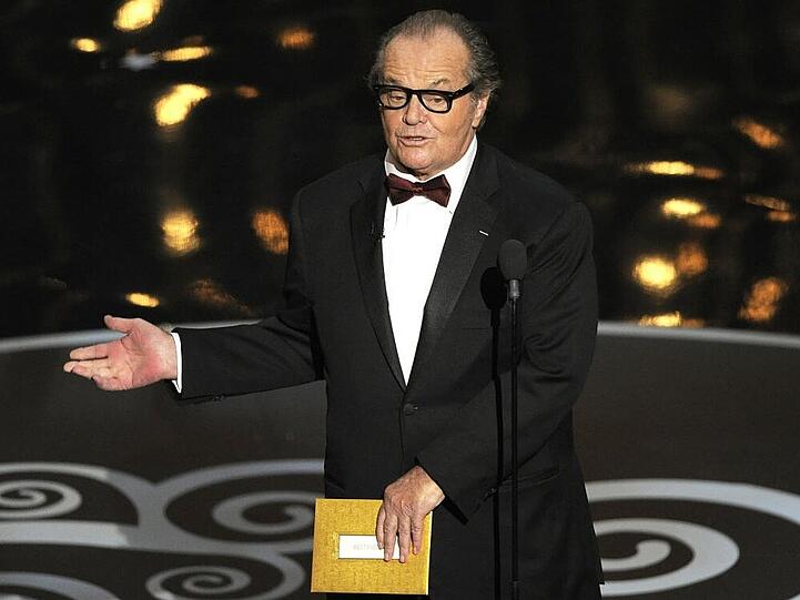 Jack Nicholson bei der Oscar-Verleihung 2013