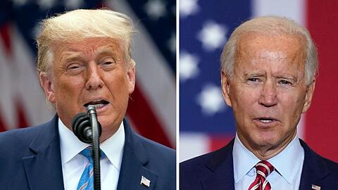 Donald Trump bewirbt sich um eine zweite und verfassungsgemäß letzte Amtszeit, der frühere Vizepräsident Joe Biden will ihn ablösen.