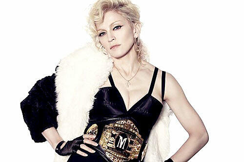 Madonna, jetzt im Box-Outfit