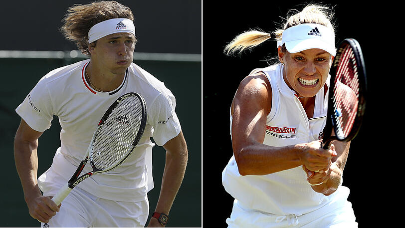 Beide weiter: Alexander Zverev und Angelique Kerber.