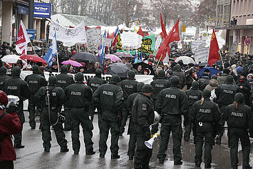 Rund 3400 Polizisten werden an diesem Wochenende (4. bis 6. Februar) wegen der 47. Münchner Sicherheitskonferenz im Einsatz sein.