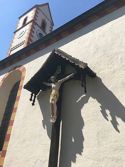 Der Friedhof an der alten St.-Martins-Kirche.