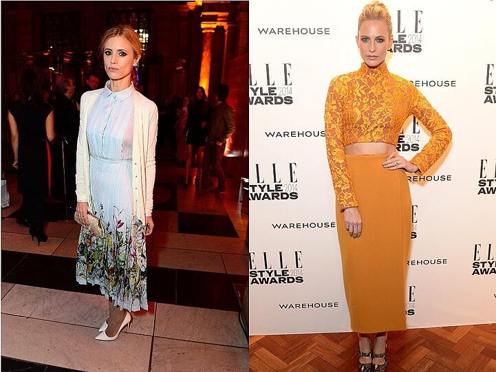 Laura Bailey und Poppy Delevingne setzen auf Midi