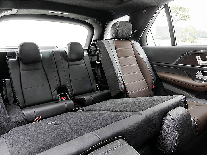 Eine dritte Sitzbank gibt es im Mercedes GLE gegen Aufpreis.