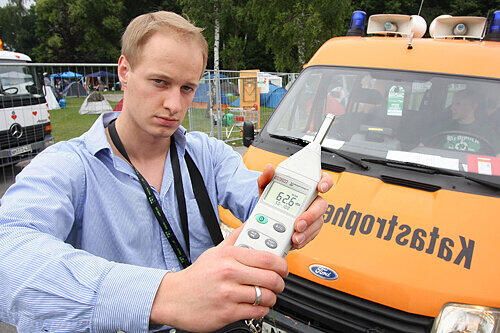 Die Lautstärke wurde bei Rock im Park ständig kontrolliert.