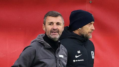 Löwen-Trainer Michael Köllner (l.) und Sport-Geschäftsführer Günther Gorenzel.