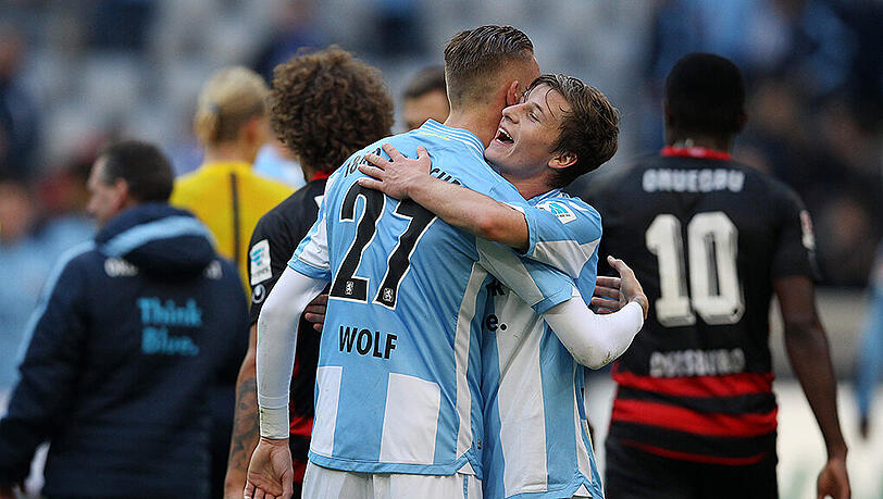 Das Hinspiel gewann der TSV 1860 - durch ein Tor von Marius Wolf, der inzwischen bei Hannover 96 spielt. Das Hinspiel gewann der TSV 1860 - durch ein Tor von Marius Wolf, der inzwischen bei Hannover 96 spielt.