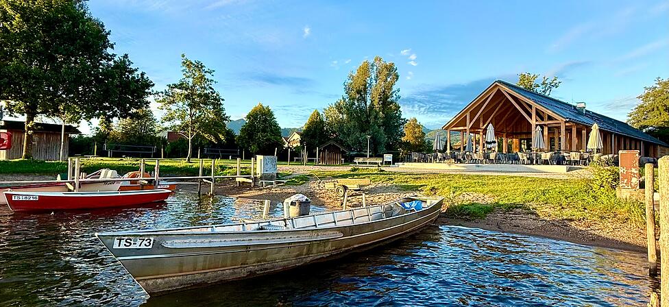 Der Kiosk Lido am Chiemsee.