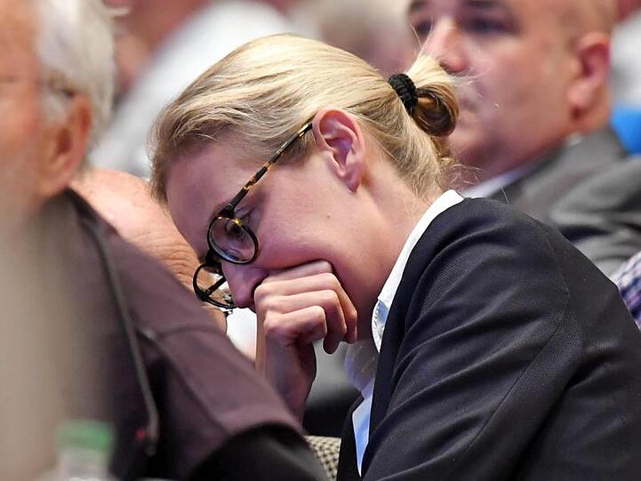 Alice Weidel, Vorsitzende der AfD-Bundestagsfraktion, nimmt als Mitglied des Landesverbandes am Parteitag der AfD Baden-Württemberg teil.