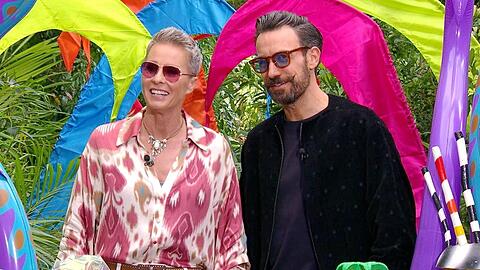 Sonja Zietlow und Jan K&ouml;ppen sind sich uneins, wer die Dschungelkrone holen wird.