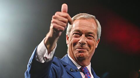 Reform-UK-Chef Nigel Farage setzt die britische Regierung seit Wochen unter Druck. (Archivbild)