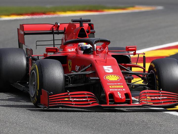 Fuhr beim letzten Training in Spa auf den letzten Platz: Ferrari-Pilot Sebastian Vettel.