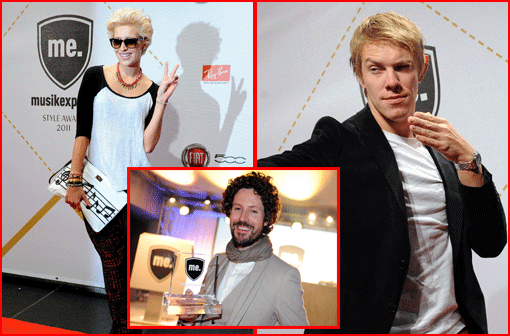 Mode trifft Musik im Berliner Untergrund: Am Dienstagabend, den 8.November 2011, hat das Magazin MUSIKEXPRESS im "U3 Bahnhof" am Potsdamer Platz in Berlin die MUSIKEXPRESS STYLE AWARDS verliehen. Die AZ zeigt die besten Bilder der Preisverleihung.