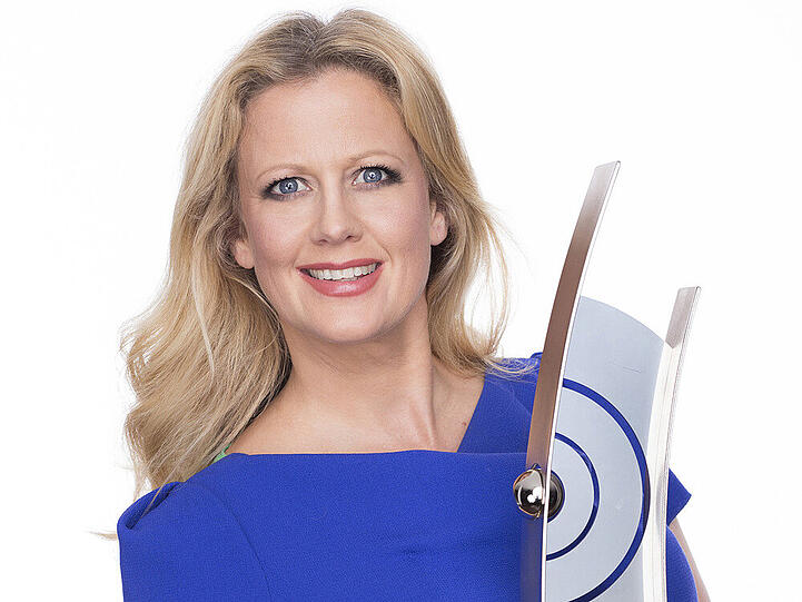 Gezwungenes Lächeln? Moderatorin und Echo-Gastgeberin Barbara Schöneberger