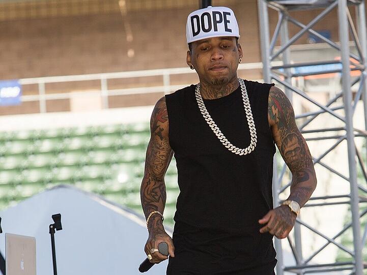 Kid Ink bei einem Auftritt in Kalifornien