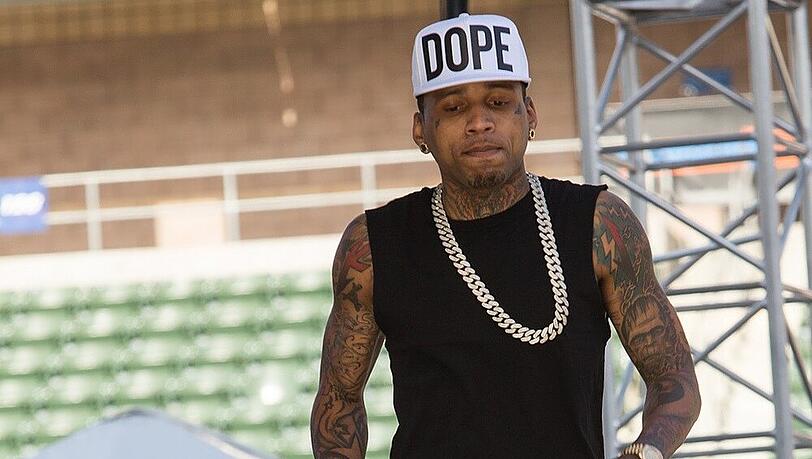 Kid Ink bei einem Auftritt in Kalifornien Kid Ink bei einem Auftritt in Kalifornien
