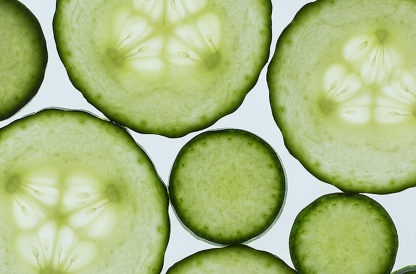 Ein echtes Allround-Talent: Gurken sind nicht nur gesund, sondern auch gut für die Haut