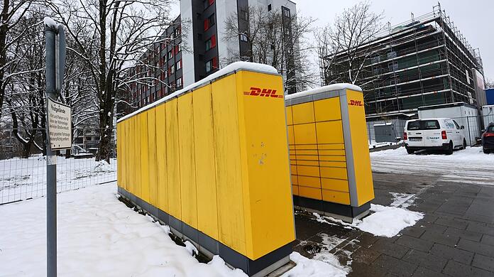 Die Packstation beim Studentenheim in der Schwere-Reiter-Straße
