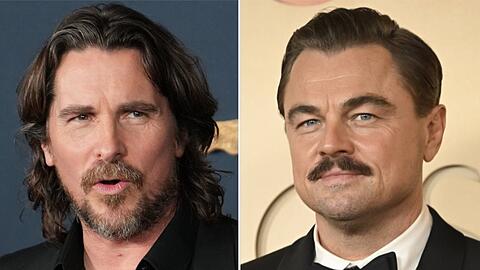 Christian Bale (l.) und Leonardo DiCaprio schl&uuml;pfen f&uuml;r "Heat 2" in die Kultrollen von Al Pacino und Val Kilmer.