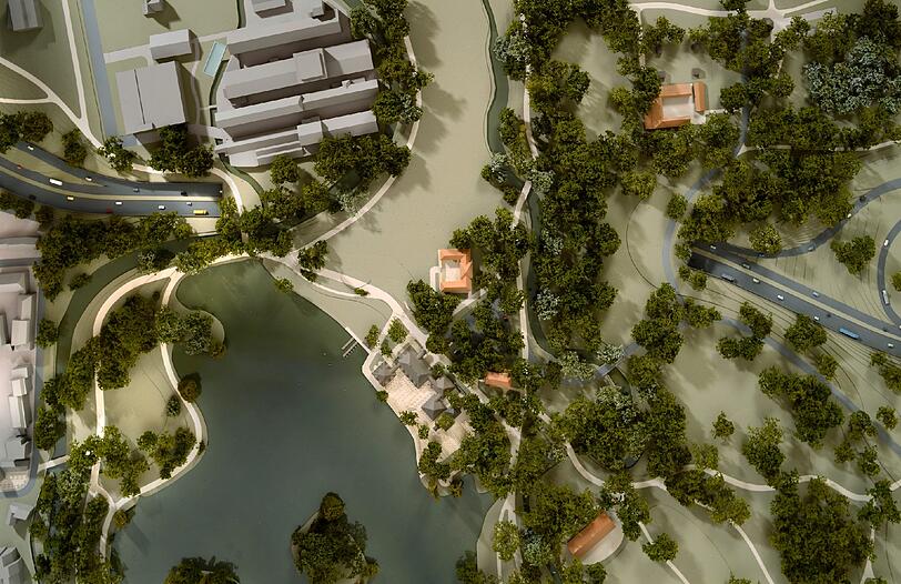 Der Tunnel hätten den Mittleren Ring unter die Erde verlegen sollen. Wie die Simulation zeigt, hätte an der Oberfläche der Englische Garten so wieder vereint werden können.