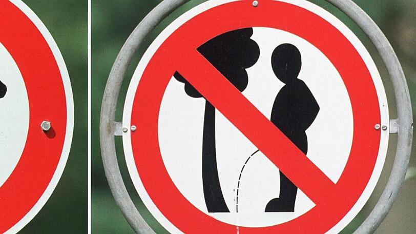 Da hilft manchmal auch kein Schild. In Landshut gibt's aber noch die Mitarbeiter des LWS, die für Ordnung sorgen.