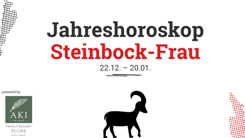 Das Jahreshoroskop 2025 für die Steinbock-Frau.