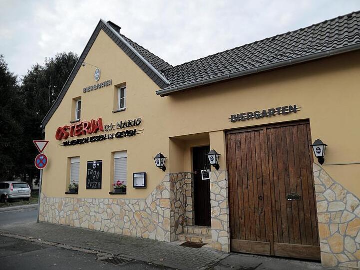 Außenansicht der Osteria in Pulheim bei Köln.