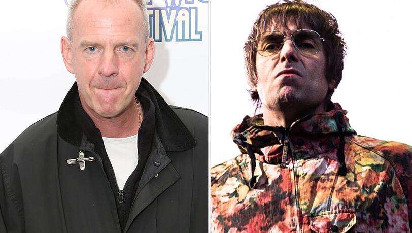 Musiker Norman Cook (l.) hat sich gegen die Ticket-Preise von Liam Gallagher und seiner Band Oasis ausgesprochen.