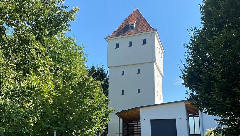 Der Wasserturm auf dem Moniberg.