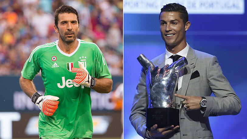Dürfen jubeln: Torwart Gianluigi Buffon und Cristiano Ronaldo