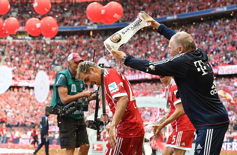 Die Bilder von der Meisterfeier des FC Bayern.