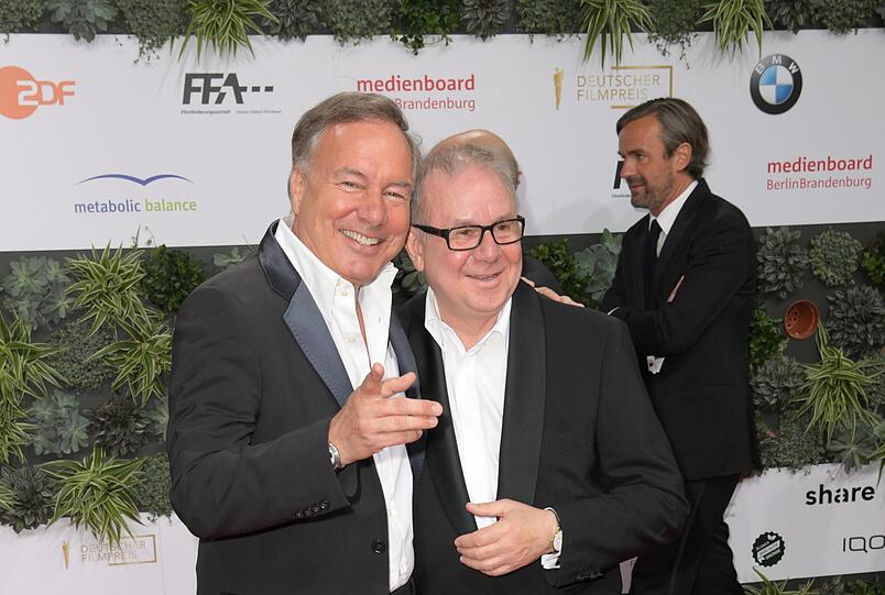 Regisseur Nico Hofmann (l.) und der Schauspieler Joachim Krol