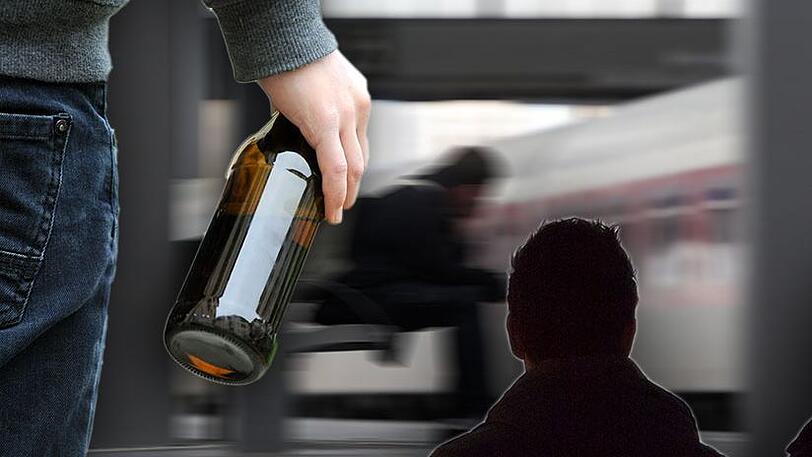 Den Kopfstoß seines Kontrahenten erwiederte ein Mann, in dem er ihm eine Bierflasche über den Kopf zog.