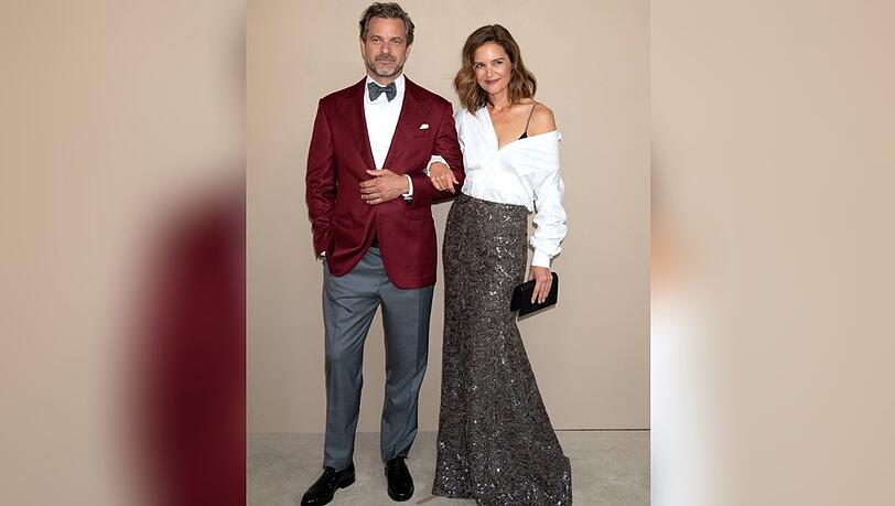 Joshua Jackson und Katie Holmes bei ihrem Auftritt in New York.