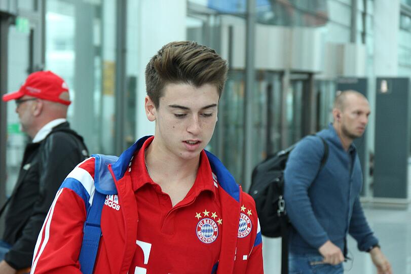 Nachdem Lucas Scholl bereits beim Telekom Cup für den FC Bayern am Ball war, ist der Sohn von Mehmet Scholl jetzt auch in den USA dabei.