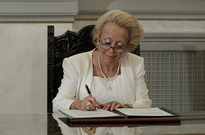 Vasiliki Thanou ist neue Interims-Regierungschefin in Griechenland.