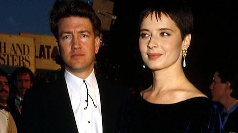 David Lynch und Isabella Rossellini waren von 1986 bis 1991 ein Paar. Hier sind sie 1987 bei den Oscars zu sehen.