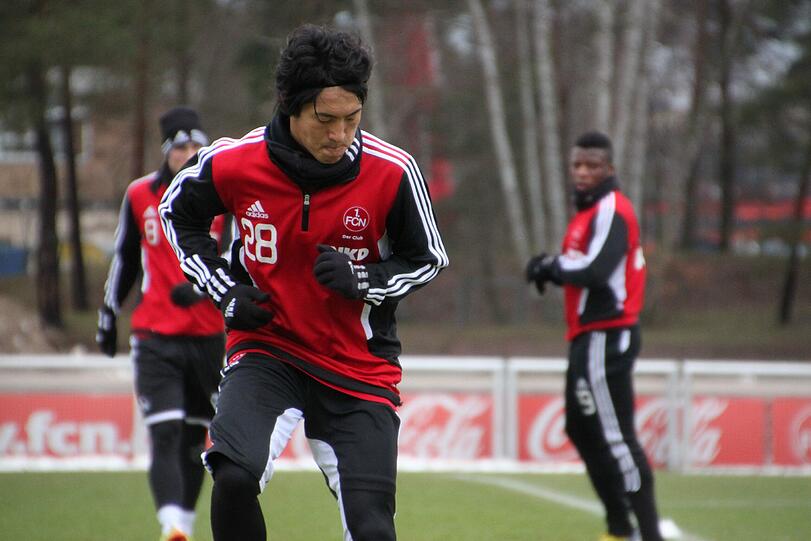Der FCN trainiert am Mittwoch am Valznerweiher. Gleichzeitig der erste Auftritt von Neuzugang Mu Kanazaki.