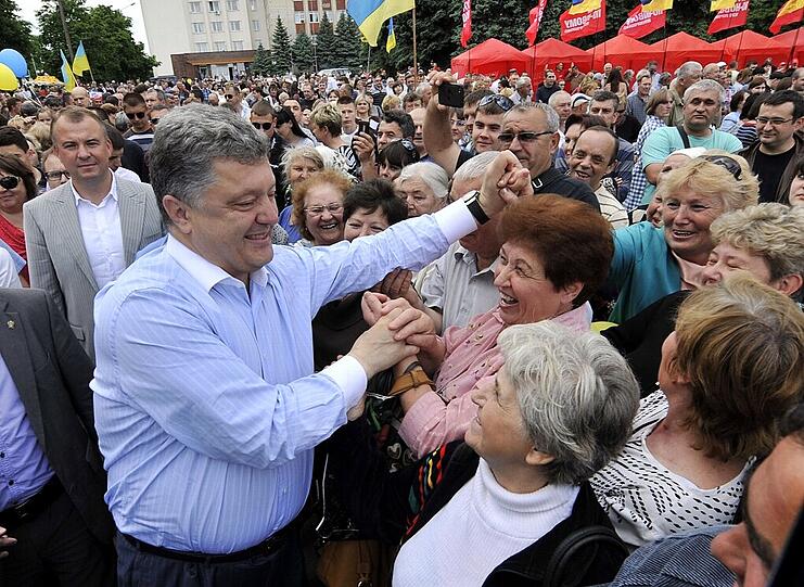 Pjotr Poroschenko hat die besten Chancen, neuer Präsident der Ukraine zu werden.