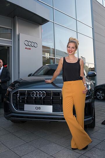 Susan Sideropoulos bei der Premiere bei Audi
