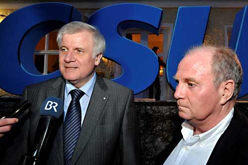 Der gute Geist von Kreuth: Uli Hoeneß bei Horst Seehofer