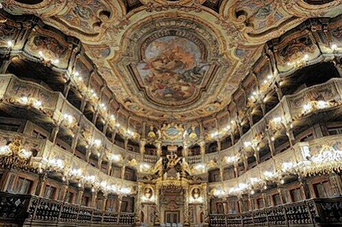 Welterbewürdig? Ein Blick von der Bühne in den Zuschauerraum des Markgräflichen Opernhauses in Bayreuth.