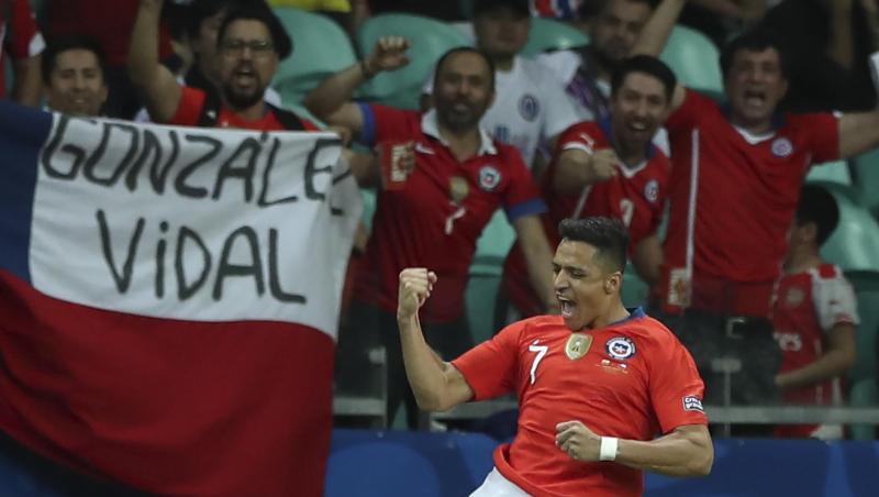 Alexis Sánchez traf für Chile zum Sieg. Alexis Sánchez traf für Chile zum Sieg.